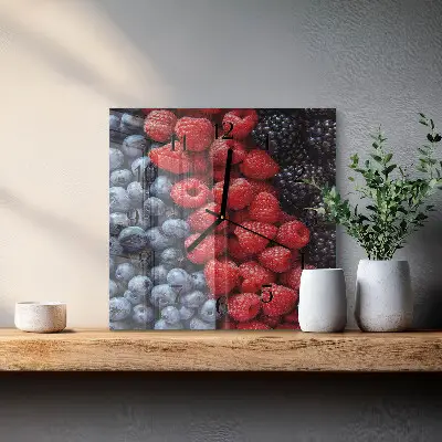Moderne wandklok glas vierkant Bessen