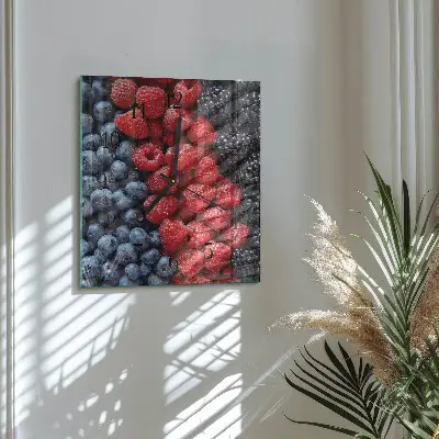 Moderne wandklok glas vierkant Bessen