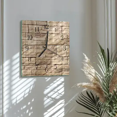 Vierkante glas klok Klinker