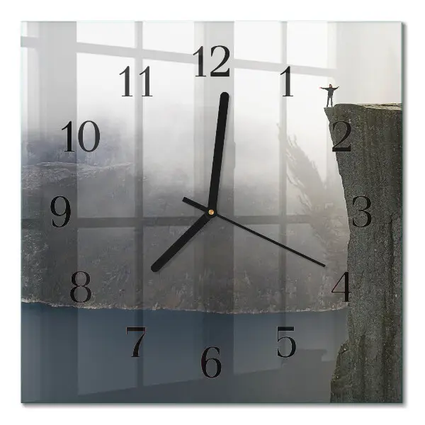 Decoratieve glazen klok vierkant Afgrond
