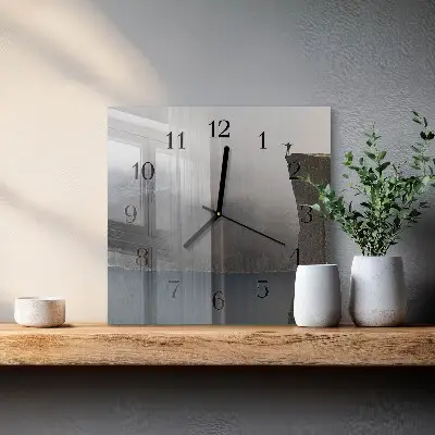 Decoratieve glazen klok vierkant Afgrond