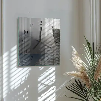 Decoratieve glazen klok vierkant Afgrond