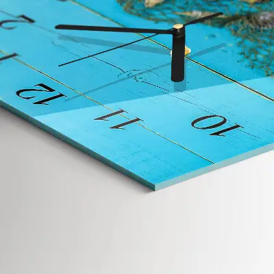 Decoratieve glazen klok vierkant Schatten van de zee