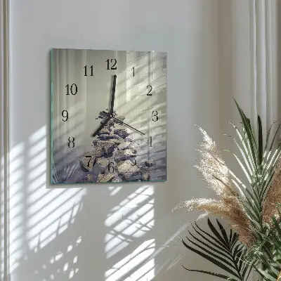 Vierkante glas klok Rivieroever