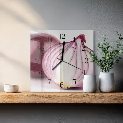Decoratieve glazen klok vierkant Ui