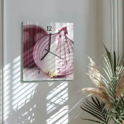 Decoratieve glazen klok vierkant Ui