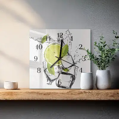 Vierkante glas klok Calciumcarbonaat