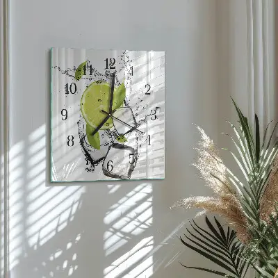 Vierkante glas klok Calciumcarbonaat