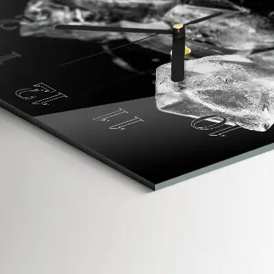 Decoratieve glazen klok vierkant Ijsblokjes