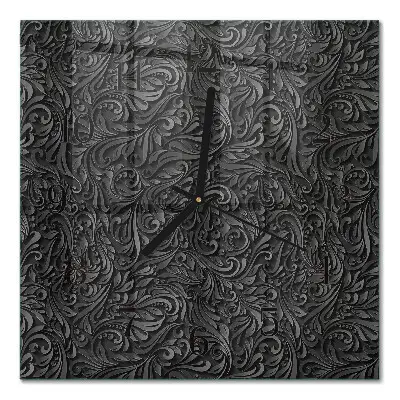 Decoratieve glazen klok vierkant Patroon