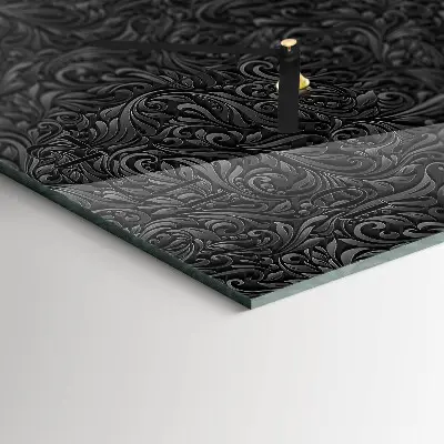 Decoratieve glazen klok vierkant Patroon