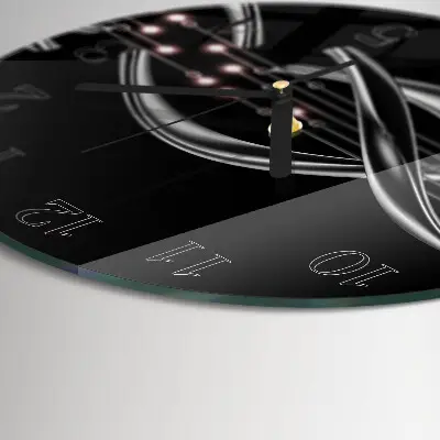 Ronde glas klok Abstractie