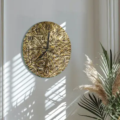 Klok glas met opdruk rond Mozaïek
