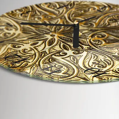 Klok glas met opdruk rond Mozaïek