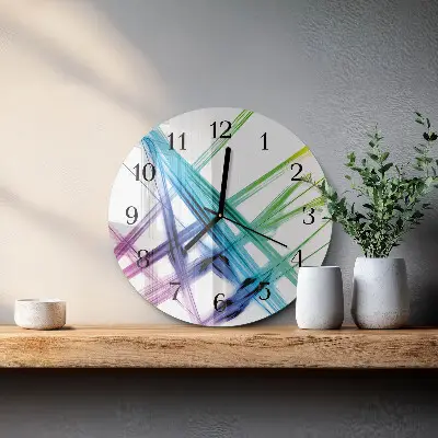 Ronde glas klok Abstractie