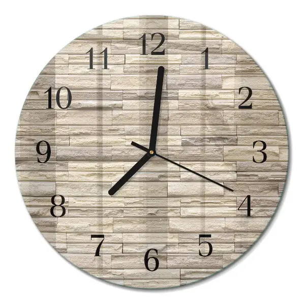 Wandklok glas decoratie rond Muur