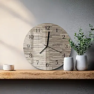Wandklok glas decoratie rond Muur