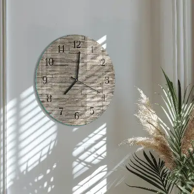 Wandklok glas decoratie rond Muur