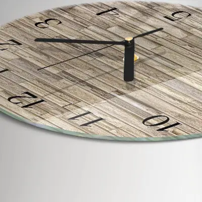 Wandklok glas decoratie rond Muur