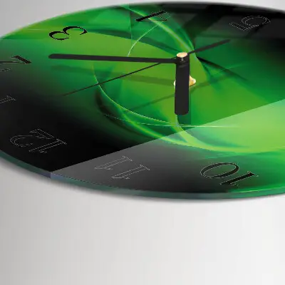 Wandklok glas decoratie rond Abstractie