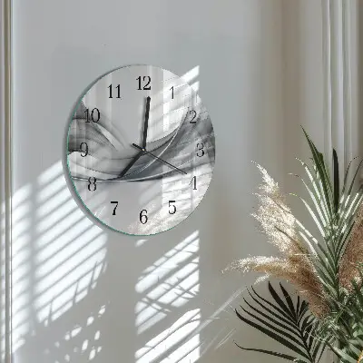 Ronde glas klok Abstractie