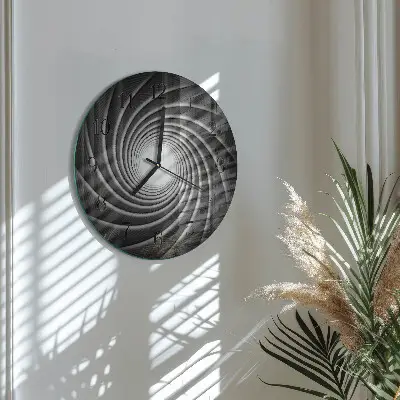Ronde glas klok Vortex