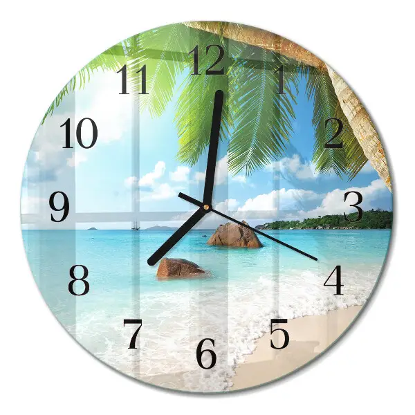 Ronde glas klok Eiland