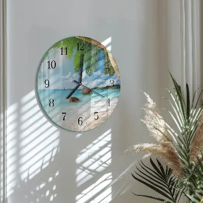 Ronde glas klok Eiland