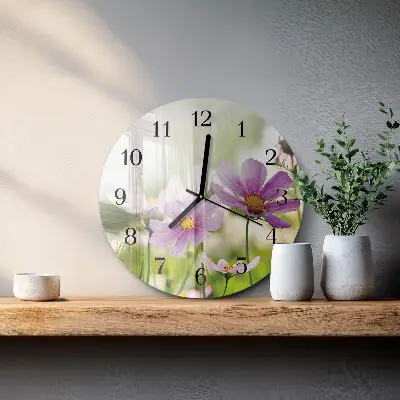 Ronde glazen wandklok Wei