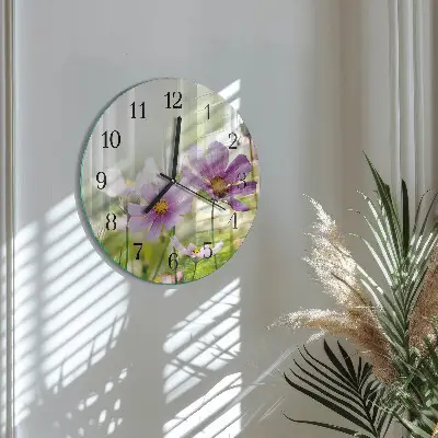 Ronde glazen wandklok Wei