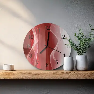 Ronde glas klok Abstractie