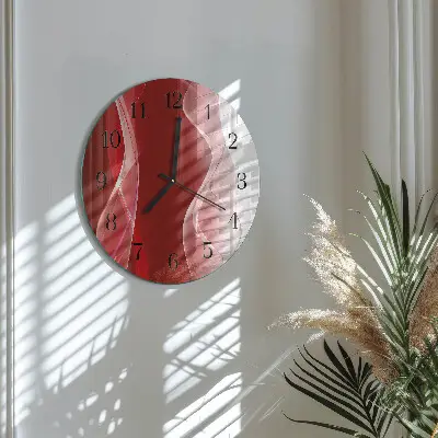 Ronde glas klok Abstractie