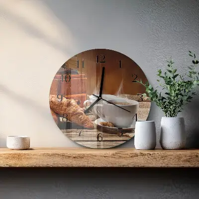 Klok glas met opdruk rond Koffiemolen