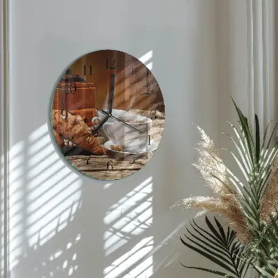 Klok glas met opdruk rond Koffiemolen