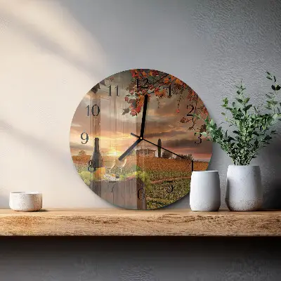 Ronde glazen klok Natuurwijn