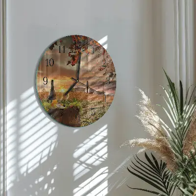 Ronde glazen klok Natuurwijn