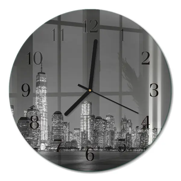 Klok glas met opdruk rond Horizon
