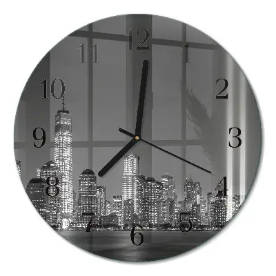 Klok glas met opdruk rond Horizon