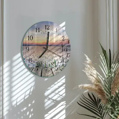 Ronde glazen klok Meer