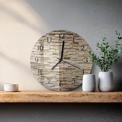 Klok glas met opdruk rond Klinker