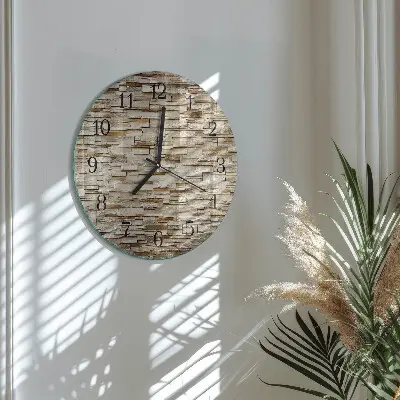 Klok glas met opdruk rond Klinker