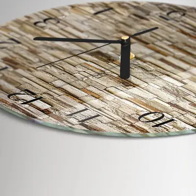 Klok glas met opdruk rond Klinker