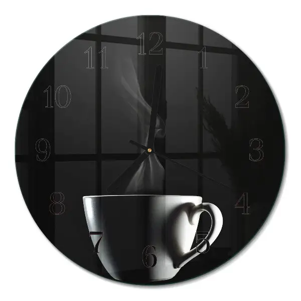 Ronde glas klok Mok