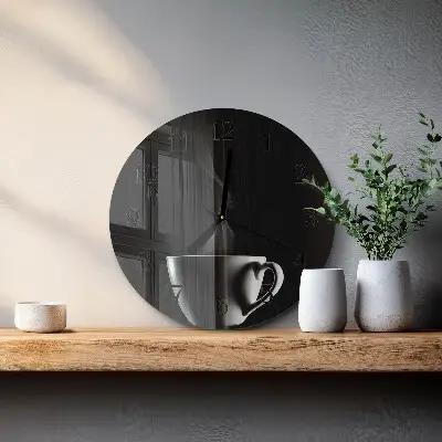 Ronde glas klok Mok