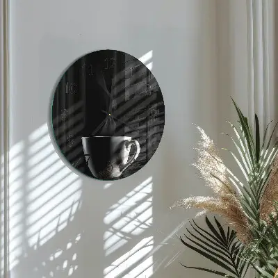 Ronde glas klok Mok