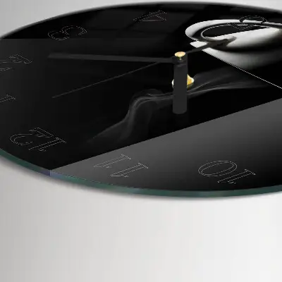 Ronde glas klok Mok