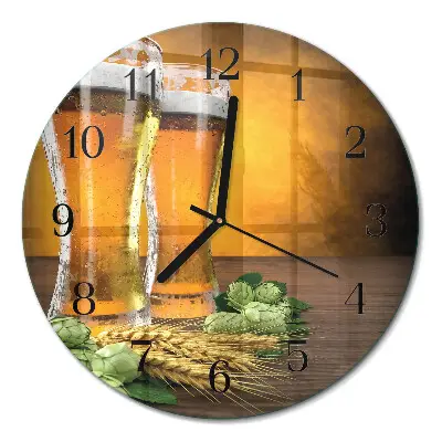 Ronde glas klok Glazen bier