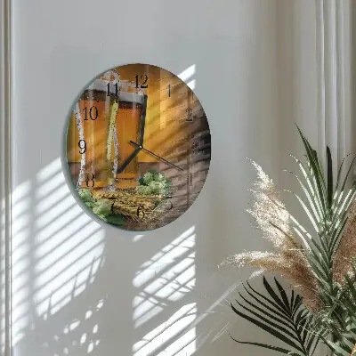 Ronde glas klok Glazen bier