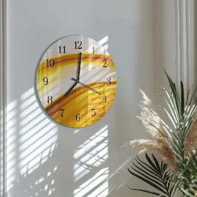 Klok glas met opdruk rond Abstracte kunst