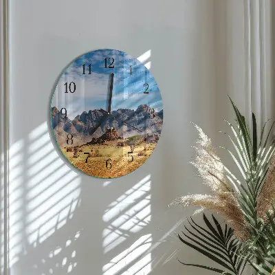 Klok glas met opdruk rond Bergen